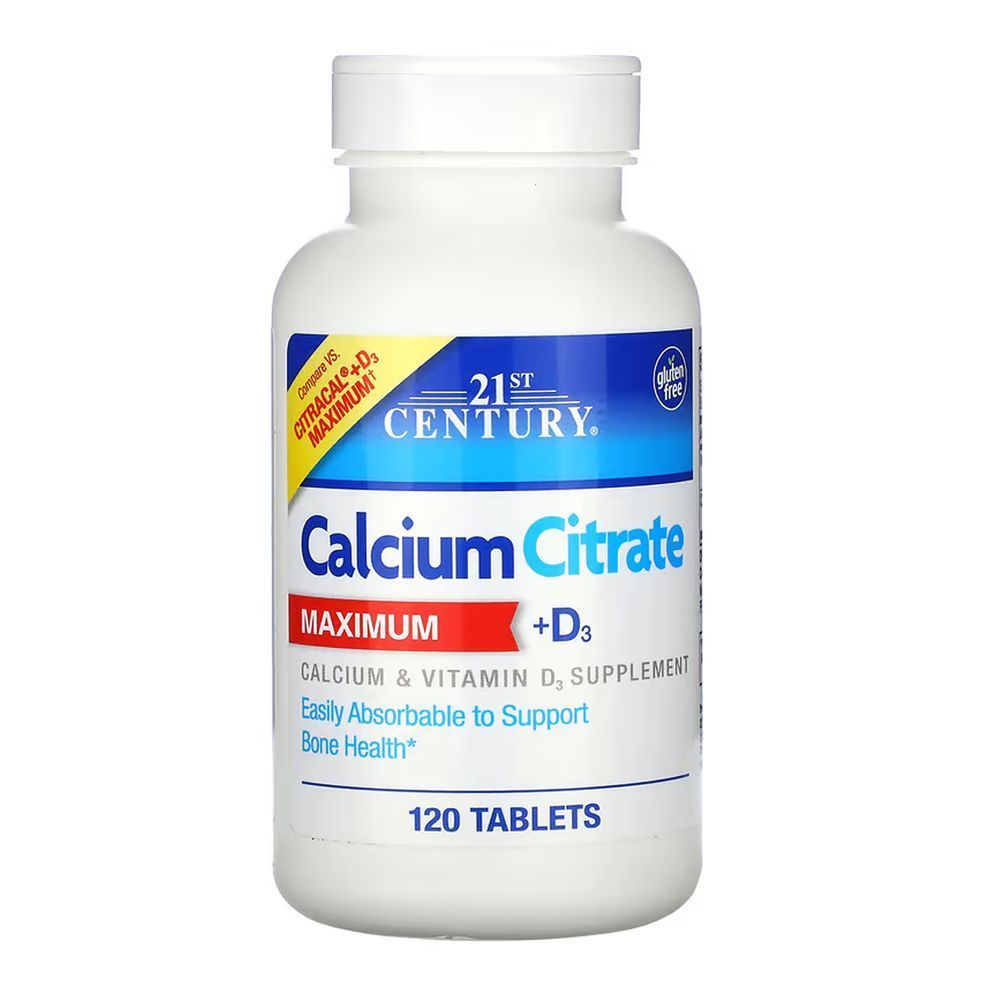 Calcium Citrate + D3 Max - 120 tabs (Повреждена банка)